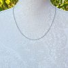 Solid 9ct White Gold 2mm Belcher Chain Necklace