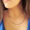 9ct White Gold 3.5mm Round Belcher Chain Necklace 20" 24"