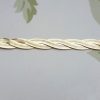 9ct Yellow Gold Twined Herringbone Bracelet 7"