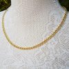 9ct Yellow Gold 4.6mm Double Curb Chain Necklace 20"