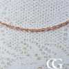 9ct Rose Gold 1.7mm Diamond Cut Prince of Wales Chain Necklace