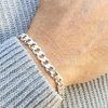 Unisex Sterling Silver 7mm Curb Bracelet 7.5'' & 8.5"