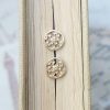 Delicate 9ct Yellow Gold Filigree Stud Earrings