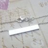 Sterling Silver Horizontal Bar Necklace