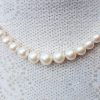 Graduated White Freshwater Pearl Necklace 17"