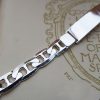 Men's Sterling Silver Flat Anchor ID Bracelet 8''