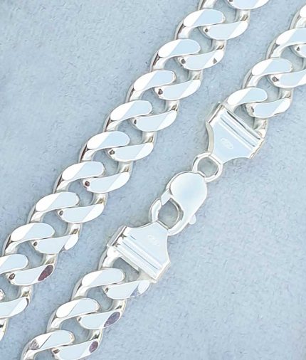 Sterling silve rheavy 1.2cm wide curb chain